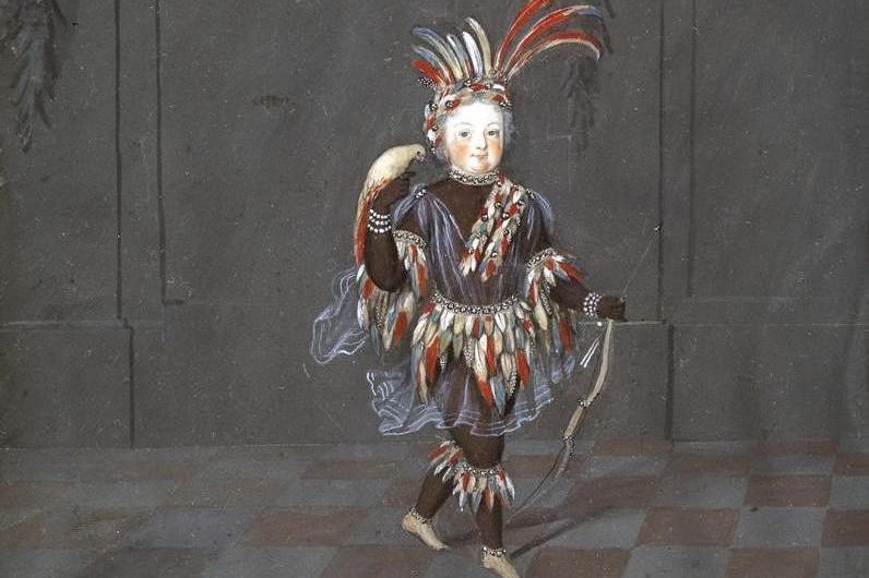 photo: Staatliche Schlösser und Gärten Baden-Württemberg, Steffen Hauswirth Costume portrait, originally hung in the hall of mirrors at Rastatt Favorite Palace