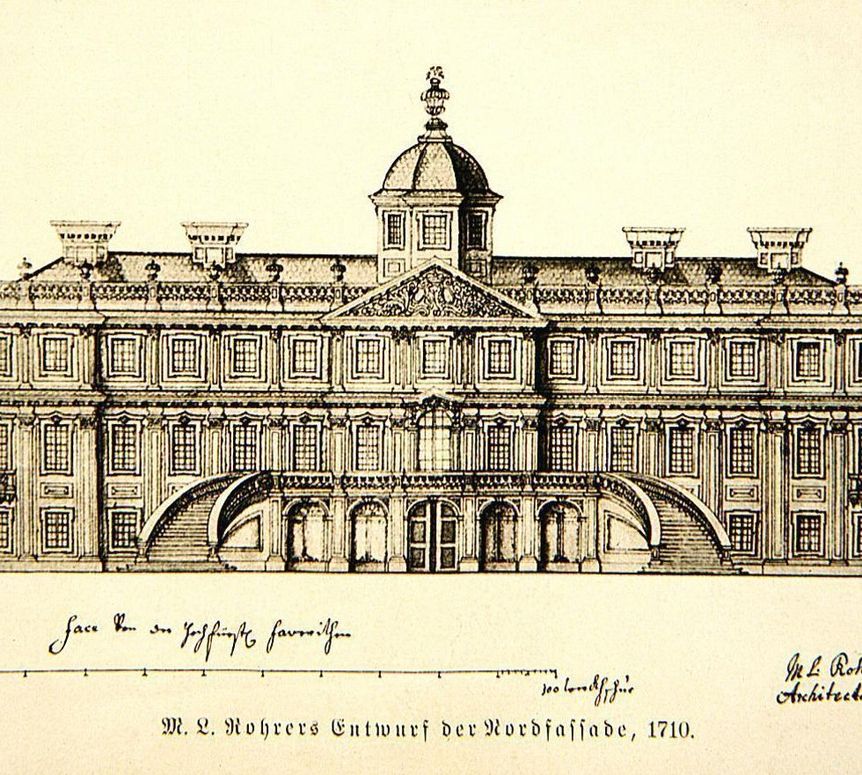 Image: Staatliche Schlösser und Gärten Baden-Württembergs, Arnim Weicher Draft of the plan for Rastatt Favorite Palace