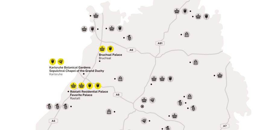 journey map "Around Karlsruhe"